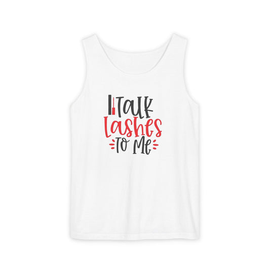 Talk Lashes to Me - Funny Lash Tech Women’s Tank Top - Lash Artist Tank - Makeup Lover Apparel