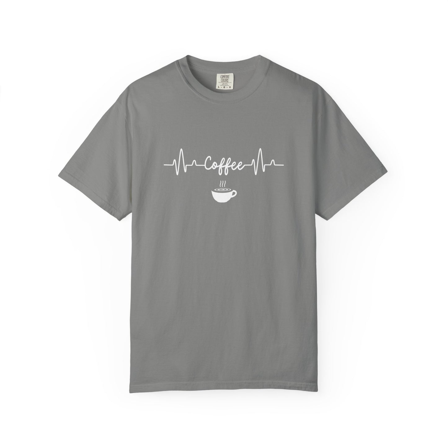 Coffee Heartbeat Shirt - Minimalist Coffee Lover T-Shirt - Espresso Life Graphic Shirt