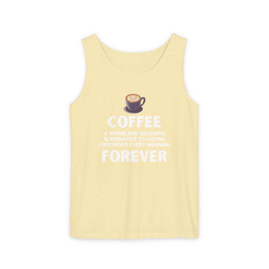 Coffee Forever Tank Top - Funny Caffeine Quote Unisex Tank Top - Coffee Lover Gift