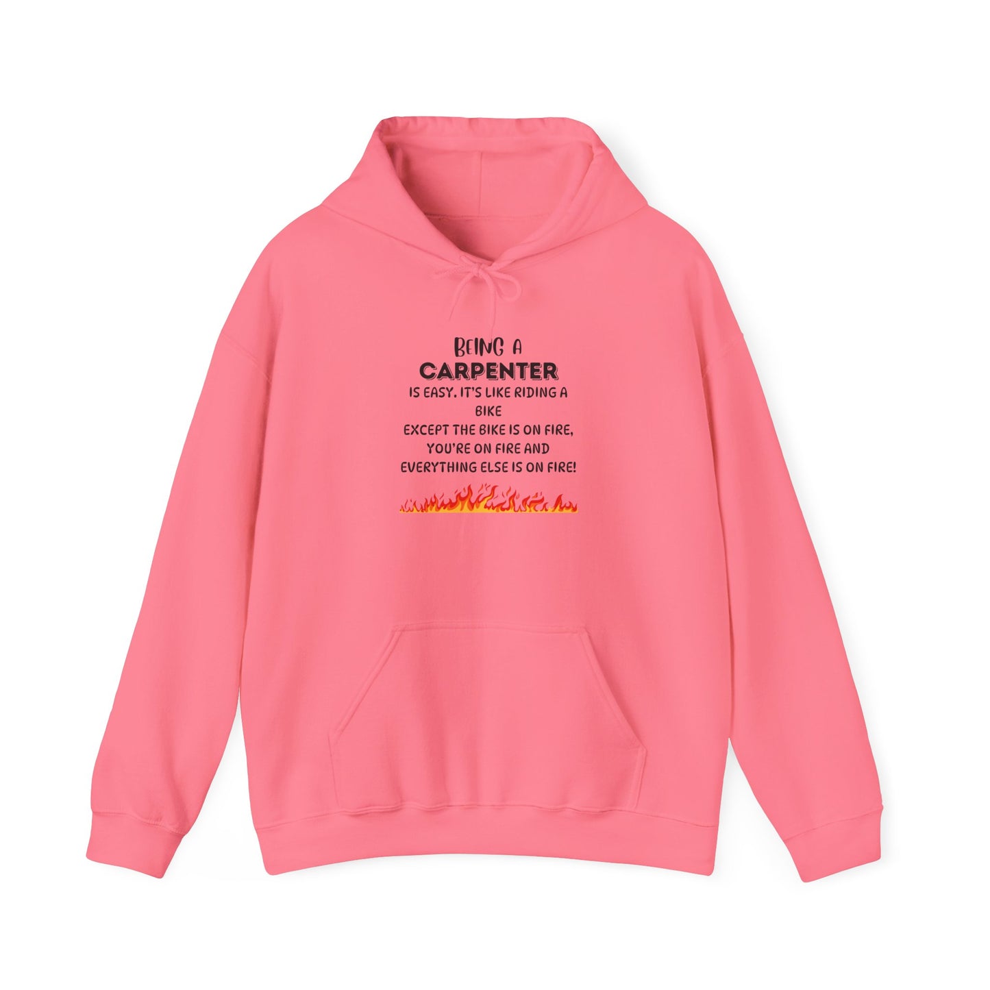 Being a Carpenter Is Like Riding a Bike β Funny Work Hoodie for Woodworkers & Tradesmen