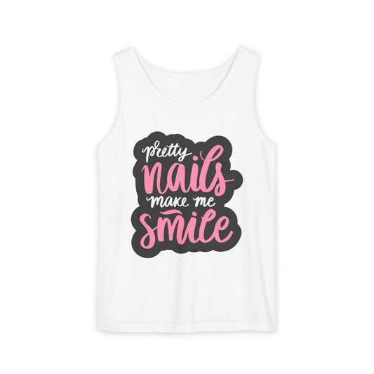 Pretty Nails Make Me Smile Tank Top - Soft, Stylish & Comfortable