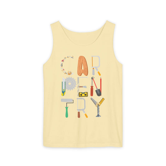 Carpentry Tools Tank Top – Perfect Gift for Woodworkers & DIY Enthusiasts