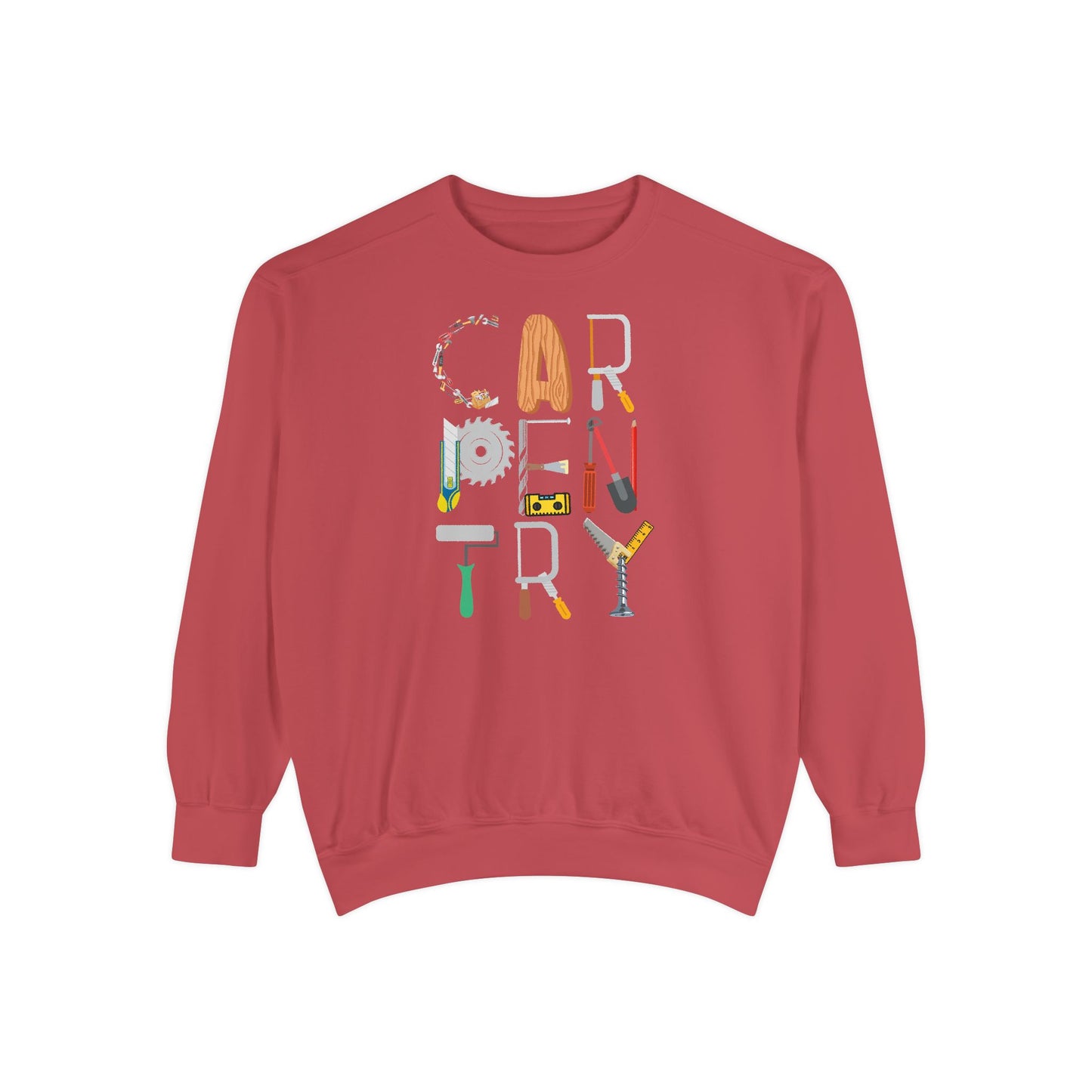 Carpentry Sweatshirt for Woodworkers - Funny Tool Lover Gift - Tradesman Crewneck