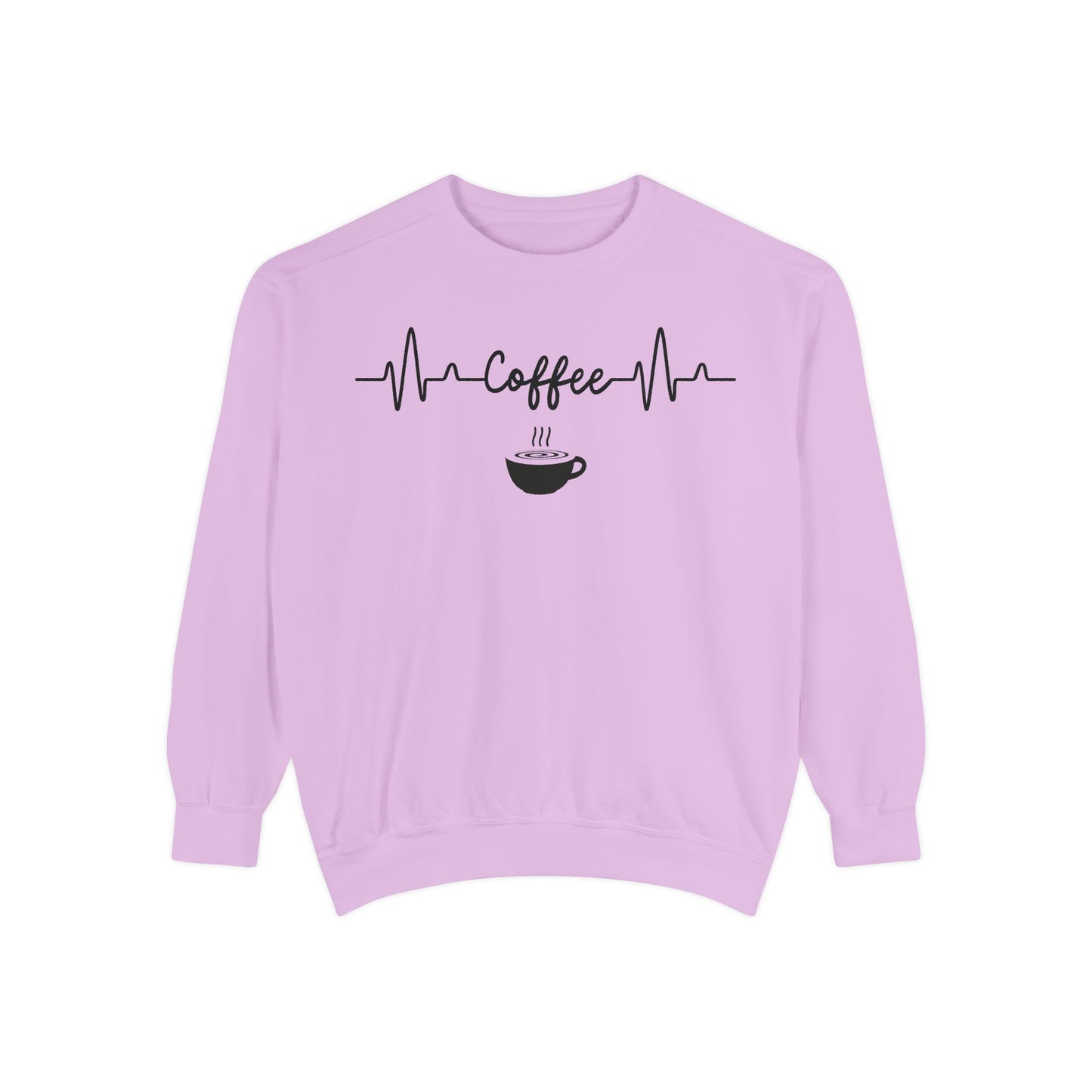 Coffee Heartbeat Sweatshirt - Coffee Gift Idea - Espresso Lover -Coffee Addict Sweatshirt