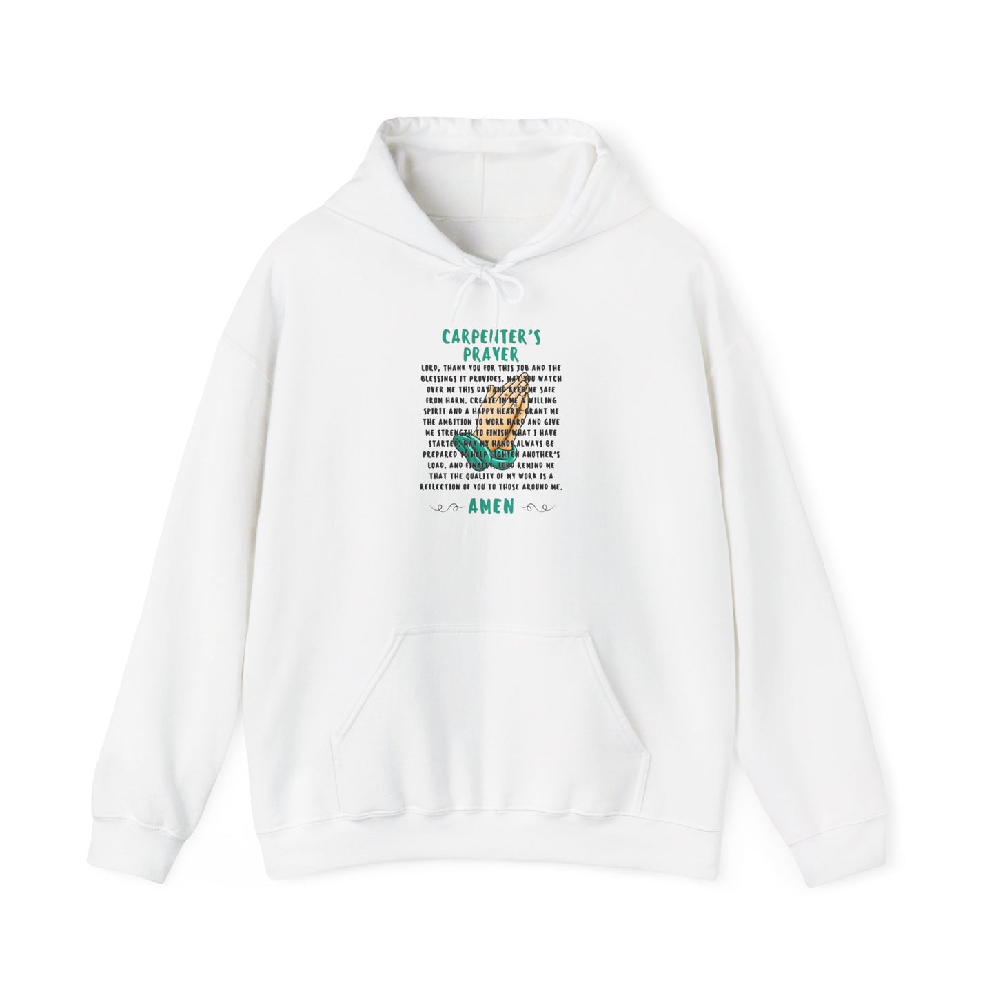 Carpenter’s Prayer Hoodie - Inspirational Christian Hoodie for Woodworkers