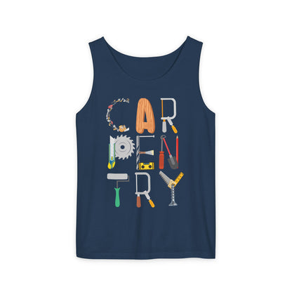 Carpentry Tools Tank Top – Perfect Gift for Woodworkers & DIY Enthusiasts