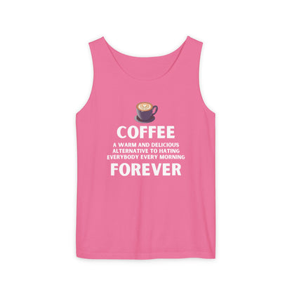 Coffee Forever Tank Top - Funny Caffeine Quote Unisex Tank Top - Coffee Lover Gift
