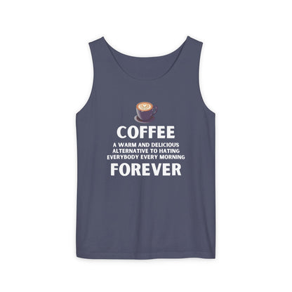 Coffee Forever Tank Top - Funny Caffeine Quote Unisex Tank Top - Coffee Lover Gift