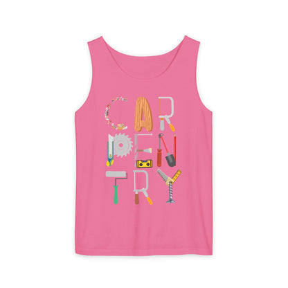 Carpentry Tools Tank Top – Perfect Gift for Woodworkers & DIY Enthusiasts