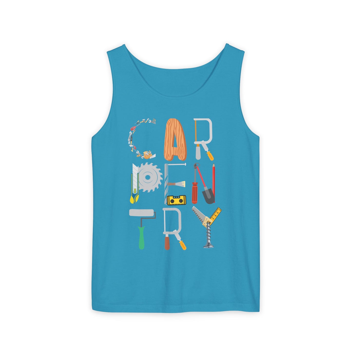 Carpentry Tools Tank Top – Perfect Gift for Woodworkers & DIY Enthusiasts