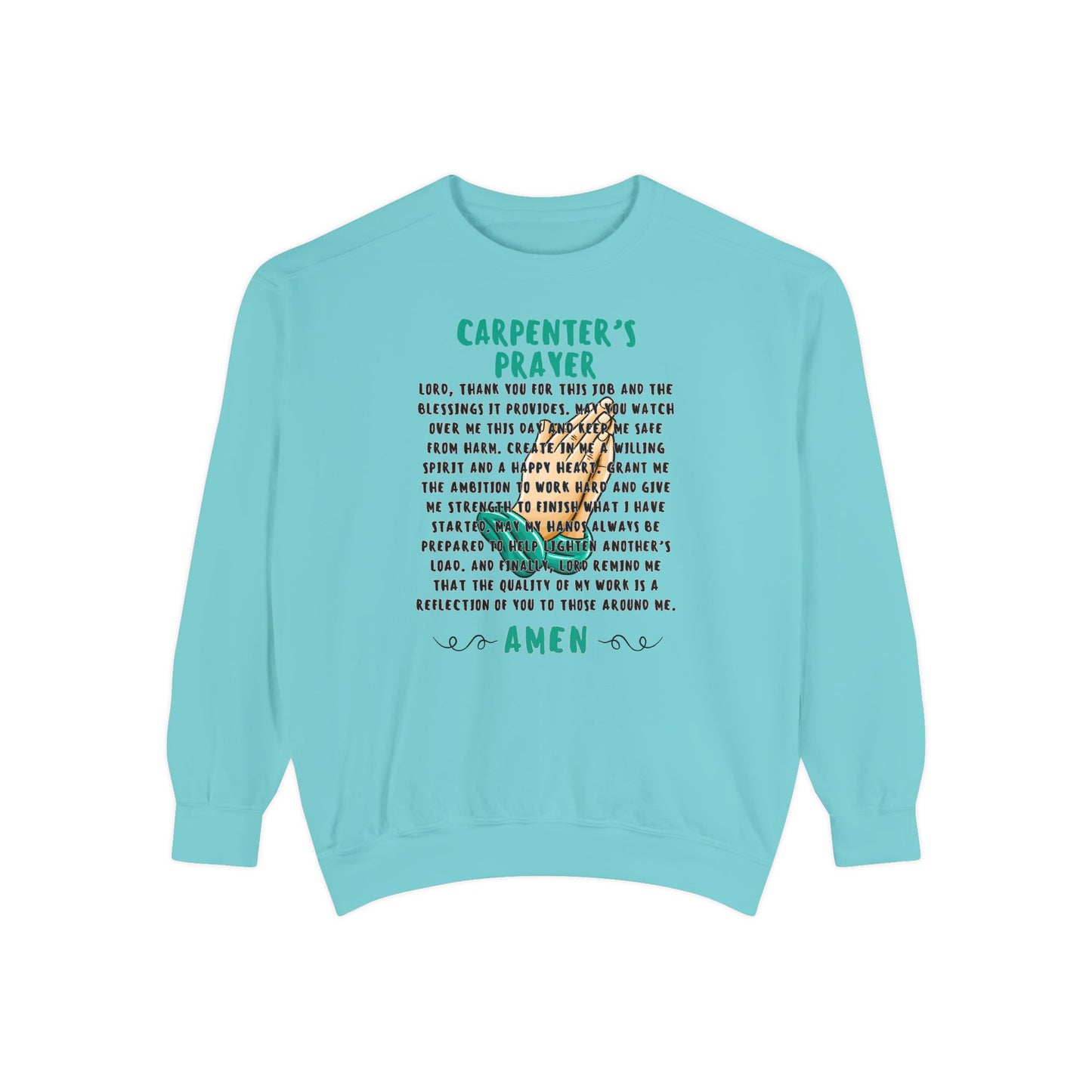 Carpenter’s Prayer Sweatshirt - Espresso Life - Prayer Sweater - Barista Sweatshirt