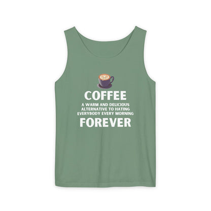 Coffee Forever Tank Top - Funny Caffeine Quote Unisex Tank Top - Coffee Lover Gift