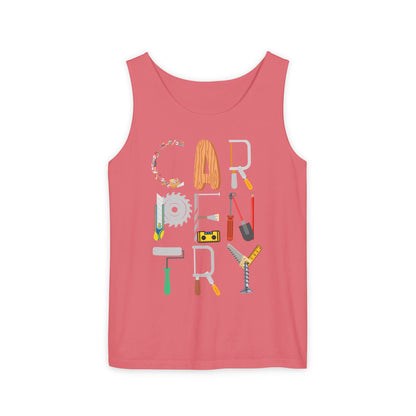 Carpentry Tools Tank Top – Perfect Gift for Woodworkers & DIY Enthusiasts