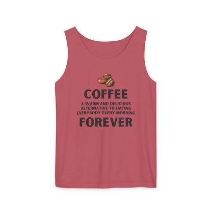 Coffee Forever – Funny Coffee Quote Unisex Tank Top - Unisex Coffee Apparel