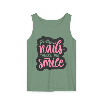 Pretty Nails Make Me Smile Tank Top - Soft, Stylish & Comfortable