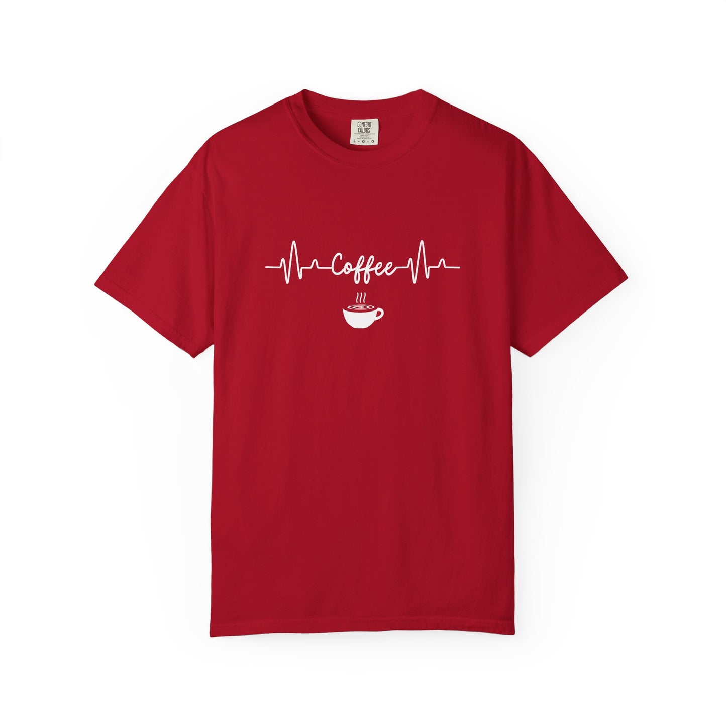 Coffee Heartbeat Shirt - Minimalist Coffee Lover T-Shirt  - Espresso Life Graphic Shirt