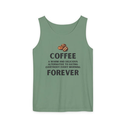 Coffee Forever – Funny Coffee Quote Unisex Tank Top - Unisex Coffee Apparel