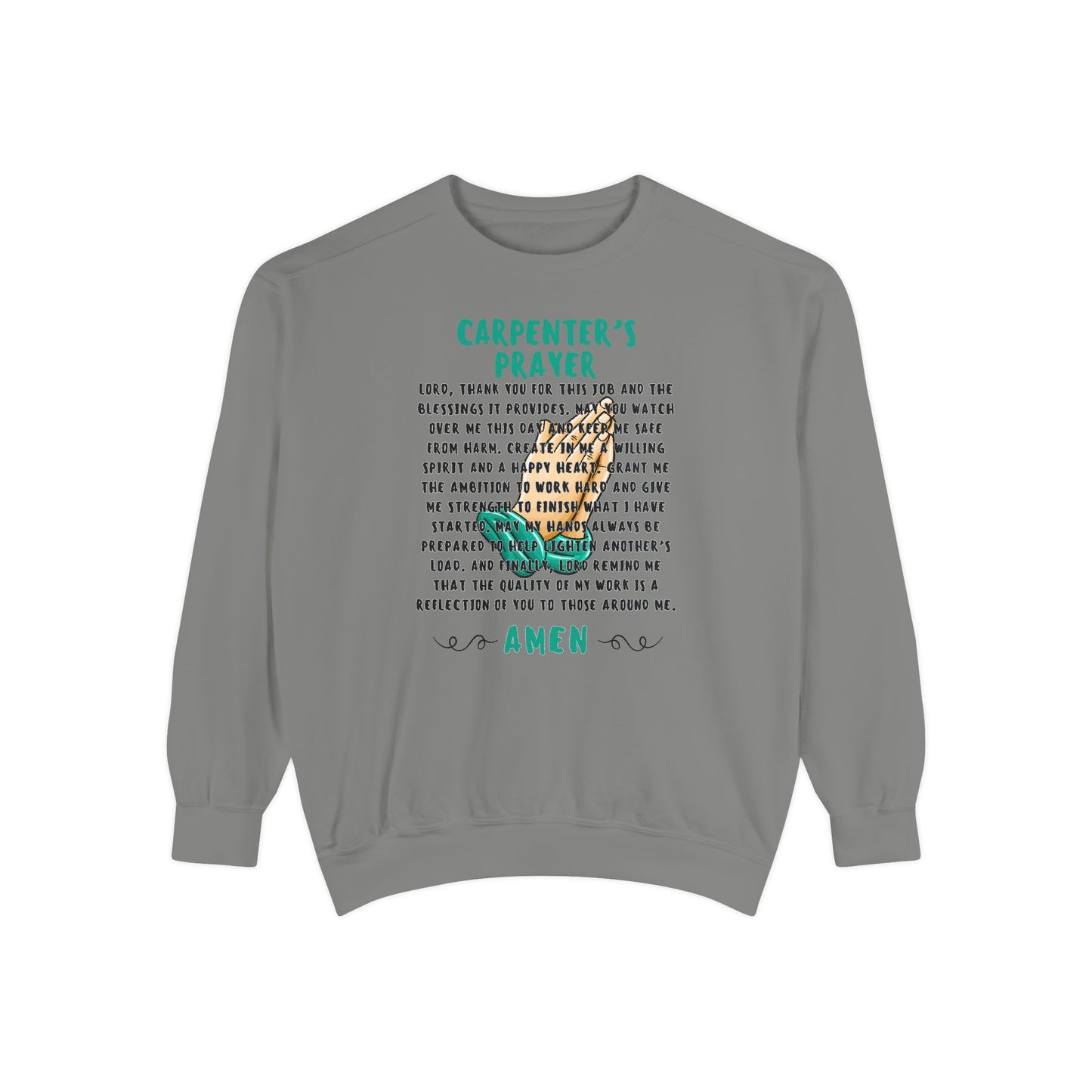 Carpenter’s Prayer Sweatshirt - Espresso Life - Prayer Sweater - Barista Sweatshirt