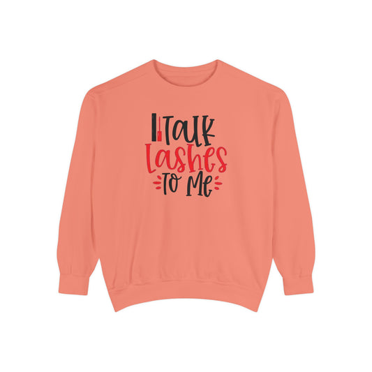 Talk Lashes to Me Crewneck - Lash Tech Sweatshirt - Esthetician Gift - Glam Salon sweatshirt