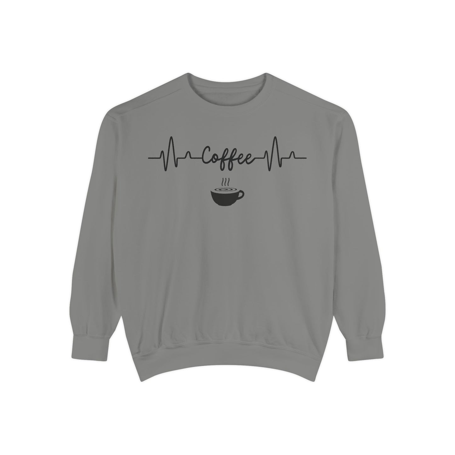 Coffee Heartbeat Sweatshirt - Coffee Gift Idea - Espresso Lover -Coffee Addict Sweatshirt