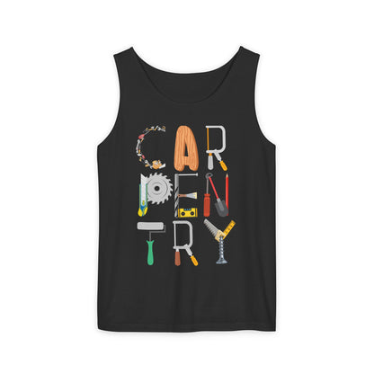 Carpentry Tools Tank Top – Perfect Gift for Woodworkers & DIY Enthusiasts