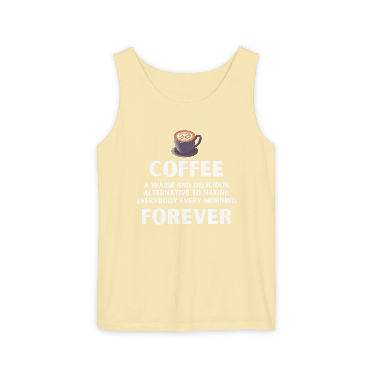 Coffee Forever Tank Top - Funny Caffeine Quote Unisex Tank Top - Coffee Lover Gift