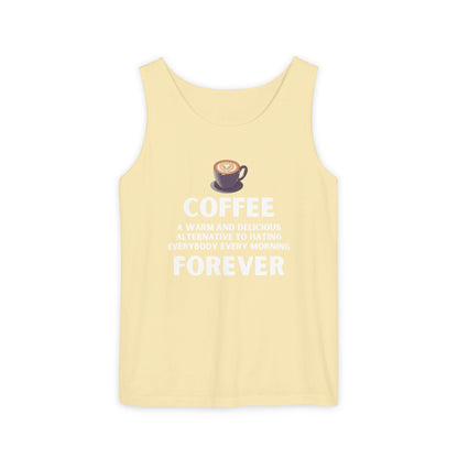 Coffee Forever Tank Top - Funny Caffeine Quote Unisex Tank Top - Coffee Lover Gift