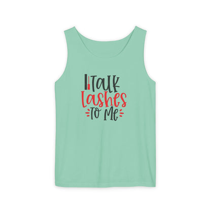 Talk Lashes to Me - Funny Lash Tech Women’s Tank Top - Lash Artist Tank -  Makeup Lover Apparel