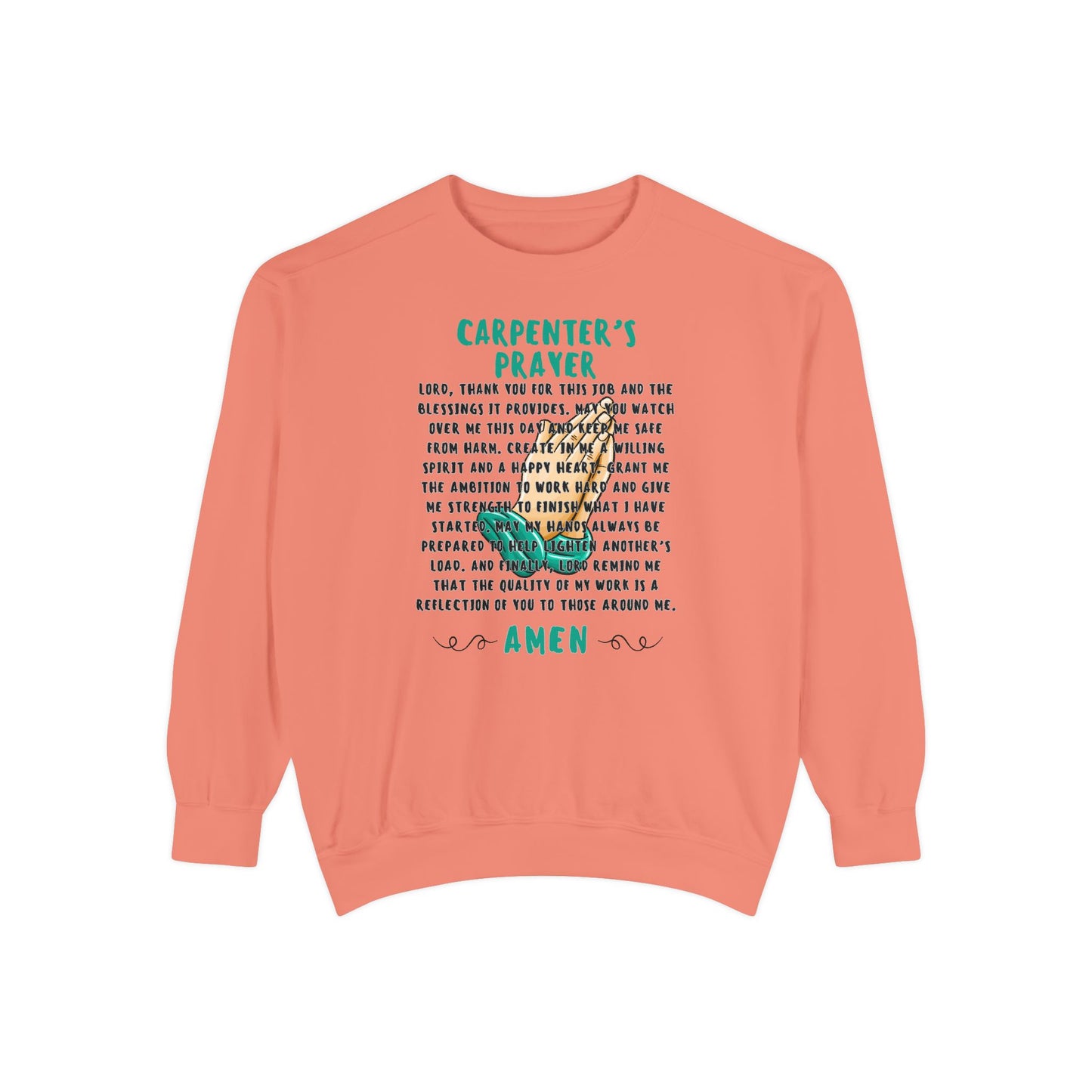 Carpenter’s Prayer Sweatshirt - Espresso Life - Prayer Sweater - Barista Sweatshirt