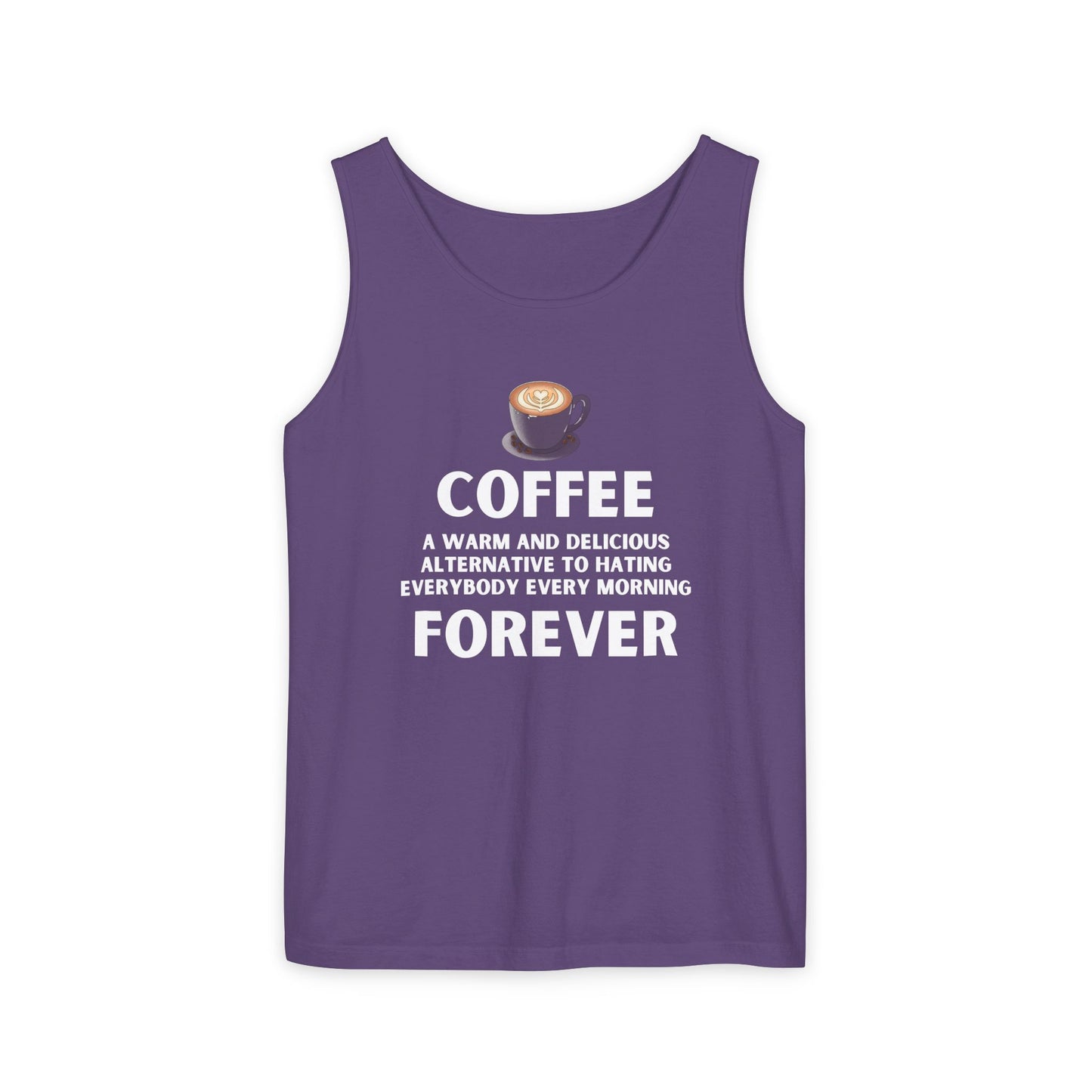 Coffee Forever Tank Top - Funny Caffeine Quote Unisex Tank Top - Coffee Lover Gift