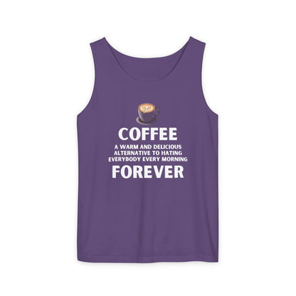 Coffee Forever Tank Top - Funny Caffeine Quote Unisex Tank Top - Coffee Lover Gift