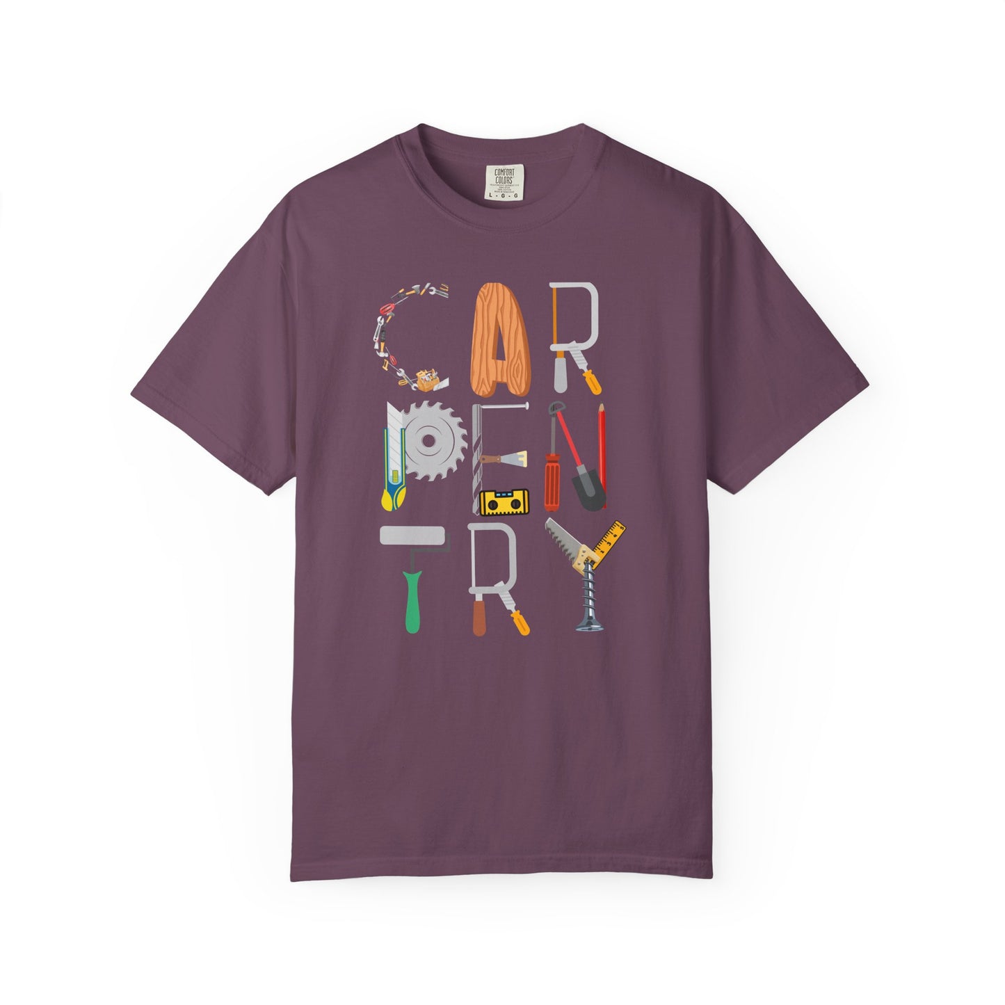 Crafty Carpenter T-Shirt - Carpentry Tools T-Shirt - Funny Tradesman Shirt