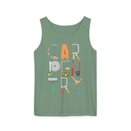 Carpentry Tools Tank Top – Perfect Gift for Woodworkers & DIY Enthusiasts