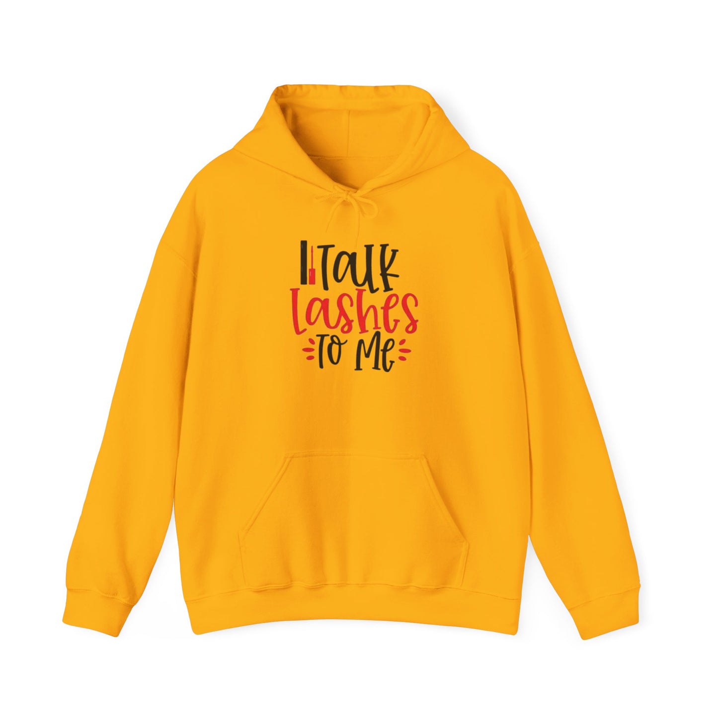 Talk Lashes To Me Hoodie - Funny Lash Tech Gift - Glam Girl Fashion - Eyelash Hoodie
