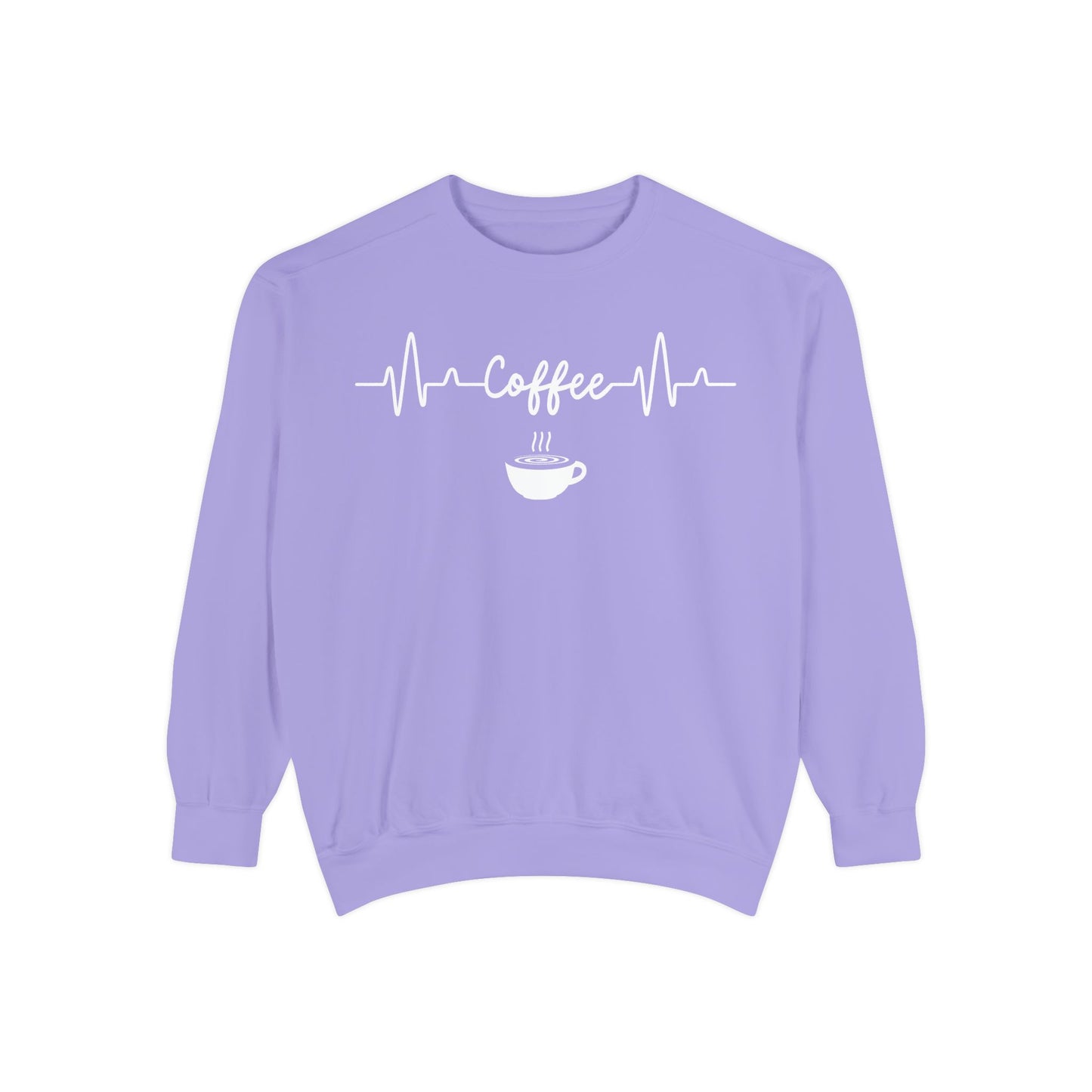 Coffee Heartbeat Sweatshirt - Coffee Lover Gift - Coffee Addict Crewneck  - Espresso Life