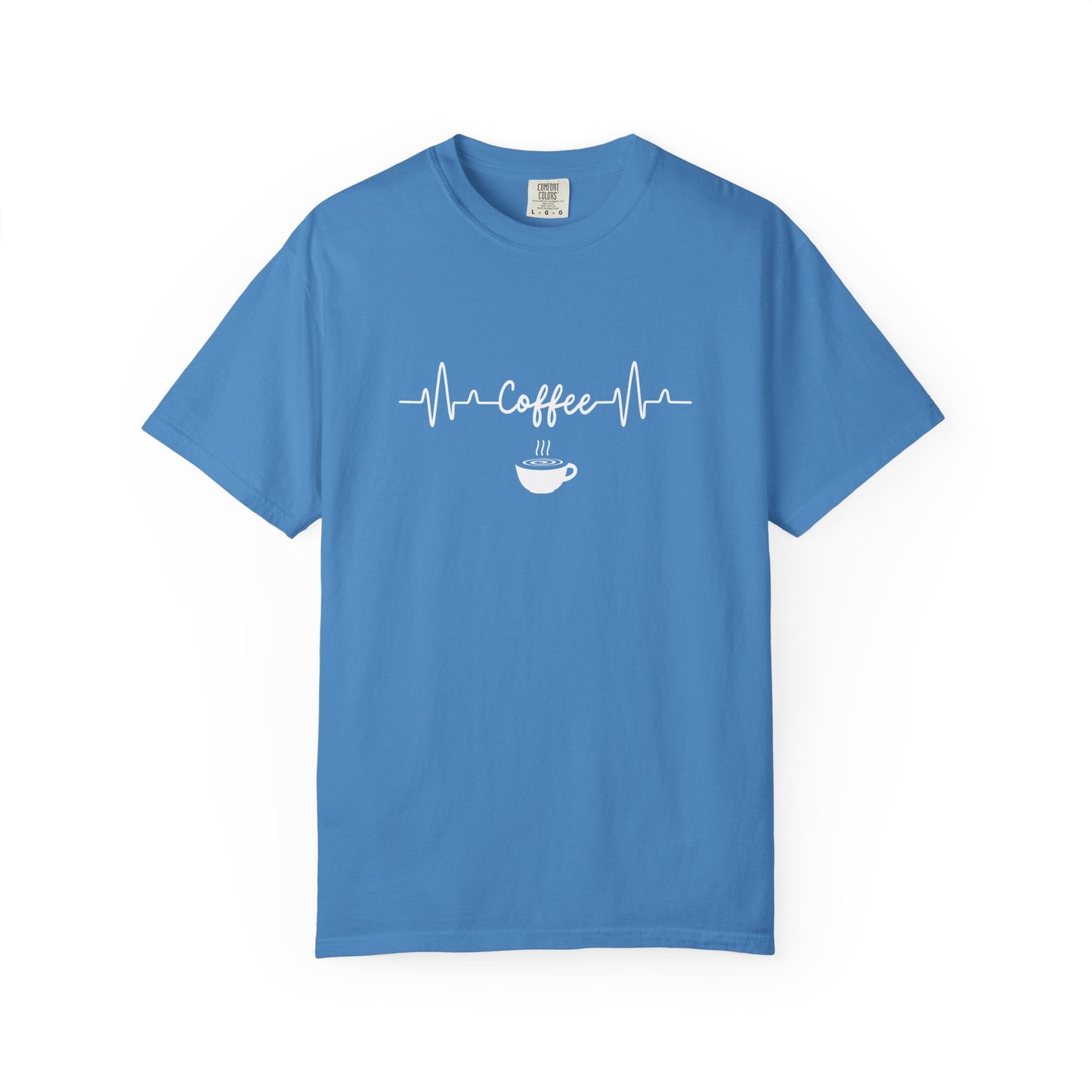 Coffee Heartbeat Shirt - Minimalist Coffee Lover T-Shirt  - Espresso Life Graphic Shirt