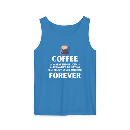 Coffee Forever Tank Top - Funny Caffeine Quote Unisex Tank Top - Coffee Lover Gift