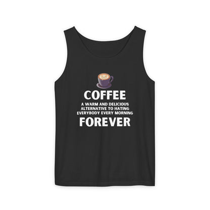 Coffee Forever Tank Top - Funny Caffeine Quote Unisex Tank Top - Coffee Lover Gift