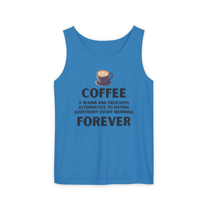 Coffee Forever Unisex Tank Top – Funny Caffeine Quote Apparel