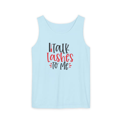 Talk Lashes to Me - Funny Lash Tech Women’s Tank Top - Lash Artist Tank -  Makeup Lover Apparel