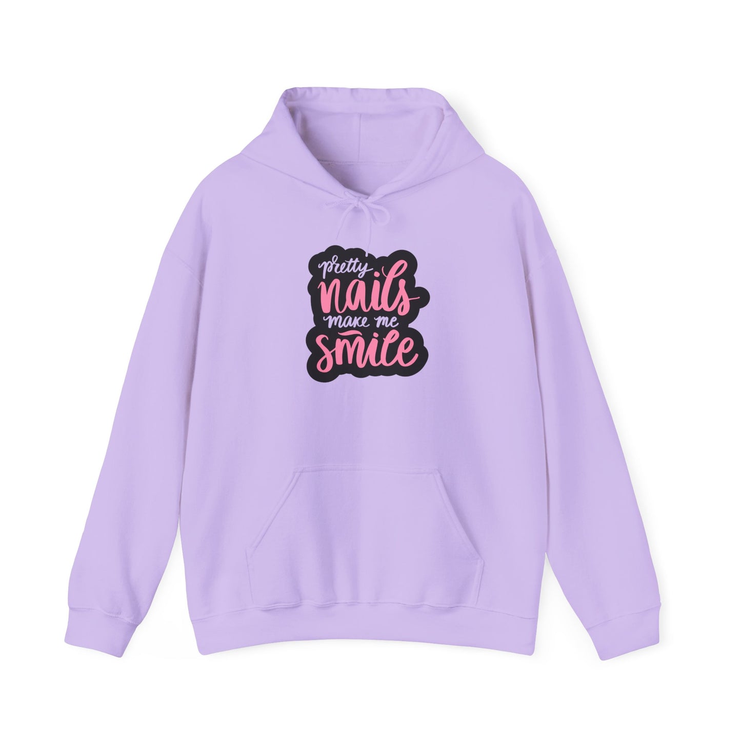 Pretty Nails Make Me Smile Hoodie - Pink Nail Tech Hoodie - Nail Life Fashion - Nail Lover Gift