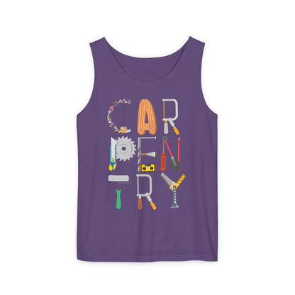 Carpentry Tools Tank Top – Perfect Gift for Woodworkers & DIY Enthusiasts