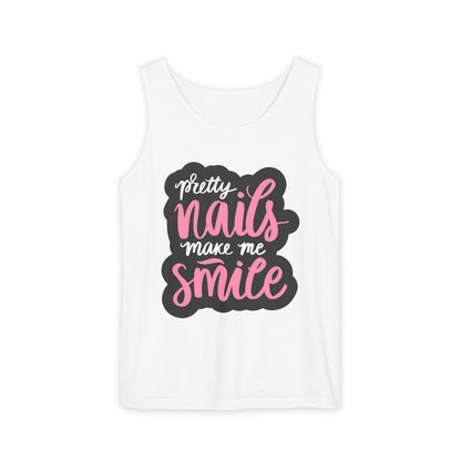 Pretty Nails Make Me Smile Tank Top - Soft, Stylish & Comfortable