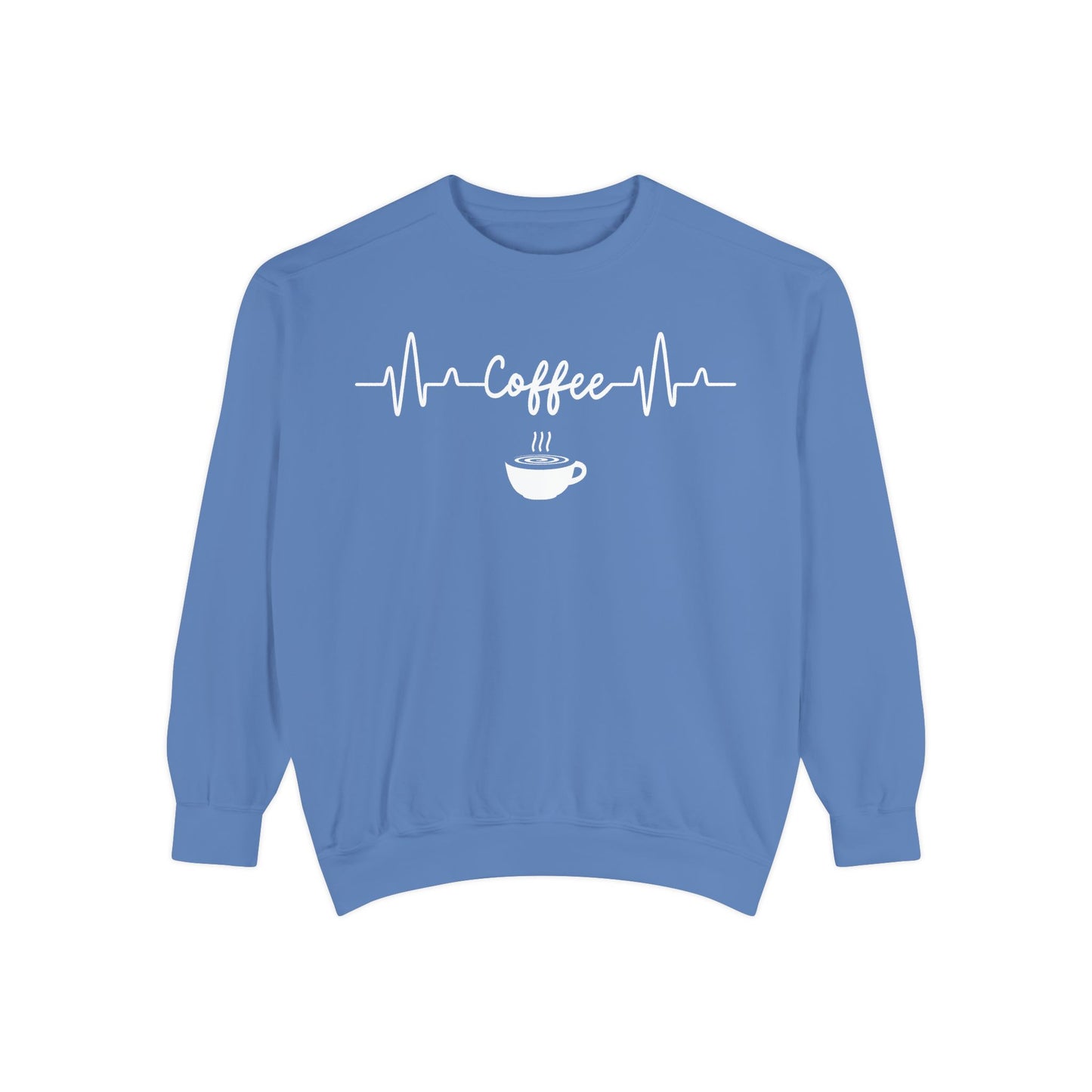 Coffee Heartbeat Sweatshirt - Coffee Lover Gift - Coffee Addict Crewneck  - Espresso Life