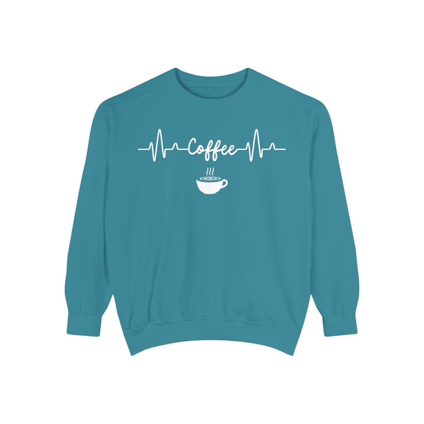 Coffee Heartbeat Sweatshirt - Coffee Lover Gift - Coffee Addict Crewneck  - Espresso Life