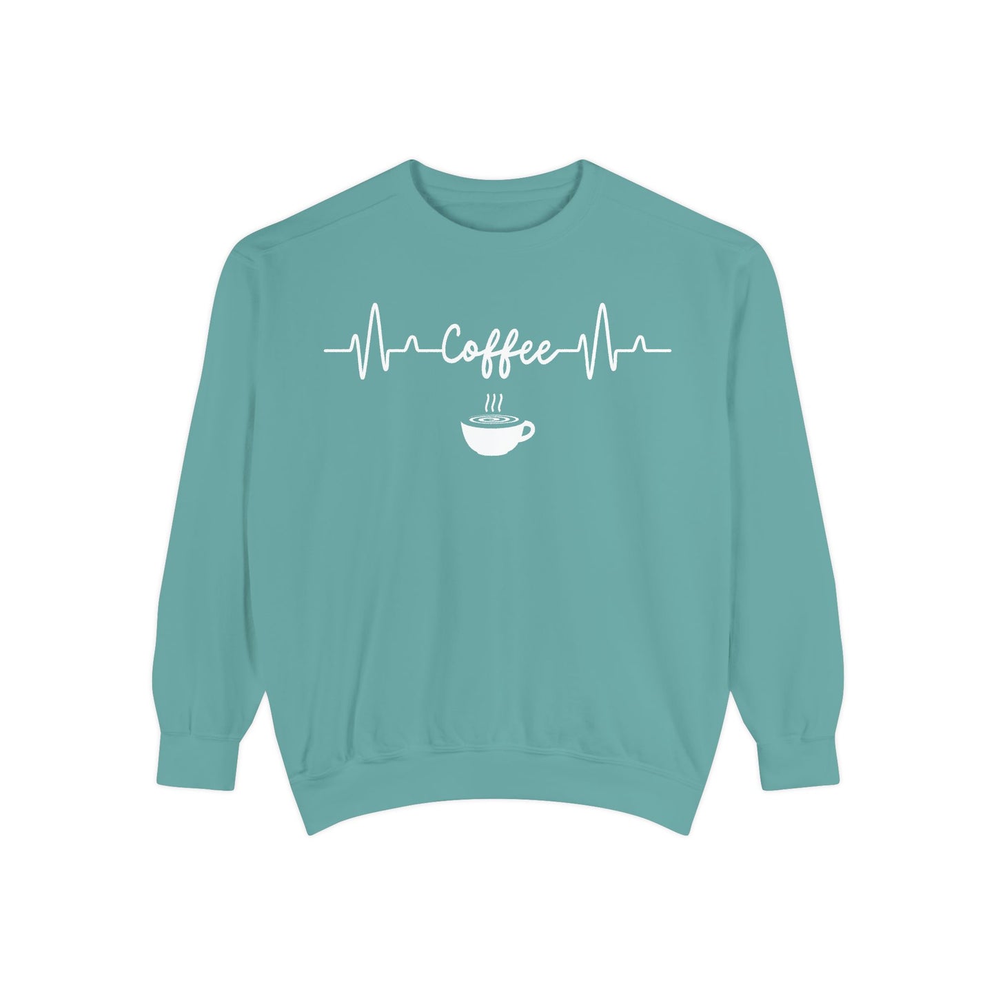 Coffee Heartbeat Sweatshirt - Coffee Lover Gift - Coffee Addict Crewneck  - Espresso Life