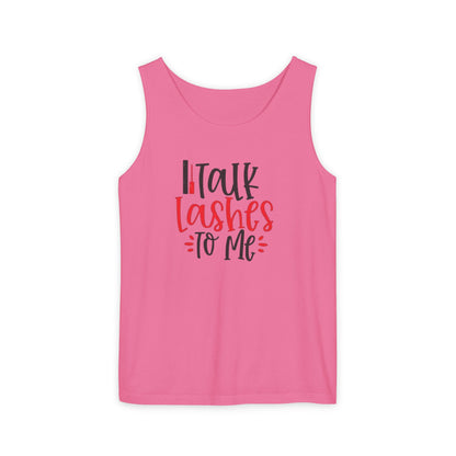 Talk Lashes to Me - Funny Lash Tech Women’s Tank Top - Lash Artist Tank -  Makeup Lover Apparel