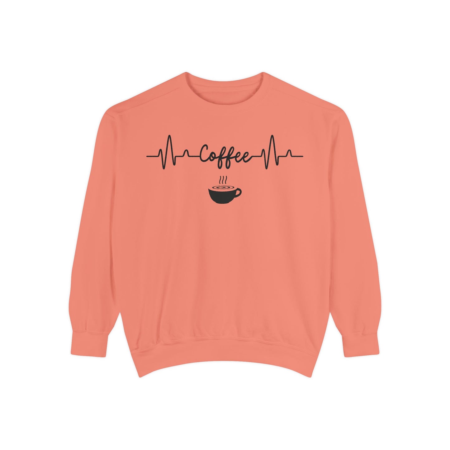 Coffee Heartbeat Sweatshirt - Coffee Gift Idea - Espresso Lover -Coffee Addict Sweatshirt