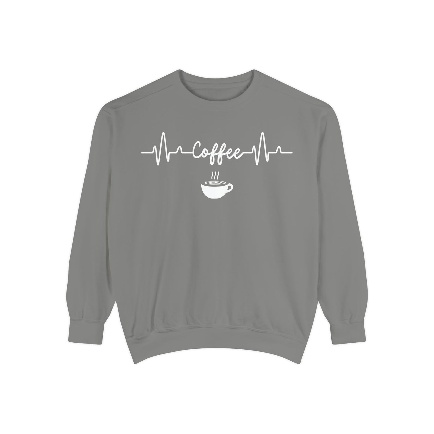 Coffee Heartbeat Sweatshirt - Coffee Lover Gift - Coffee Addict Crewneck  - Espresso Life
