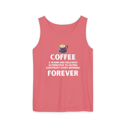 Coffee Forever Tank Top - Funny Caffeine Quote Unisex Tank Top - Coffee Lover Gift